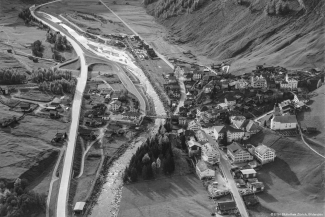 Luftaufnahme Splügen 1995
