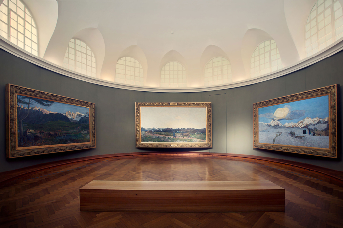 Segantini Museum St. Moritz (Foto: © Engadin St. Moritz Tourismus AG / Filip Zuan) Vista interna Segantini Museum St. Moritz