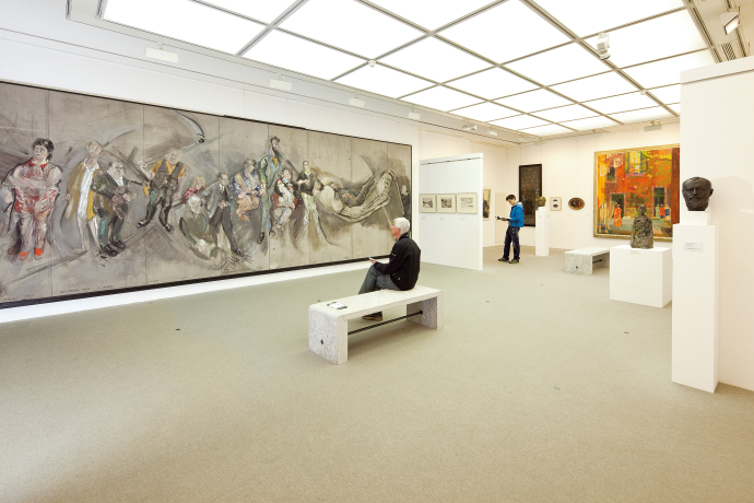 Ausstellung im Museo Ciäsa Granda in Stampa (Foto: © Luca Merisio) Ausstellung im Museo Ciäsa Granda in Stampa