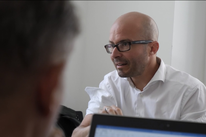 RSI-Beitrag im «Il Quotidiano» über graubünden Cultura (Foto: © RSI) Kaspar Howald
