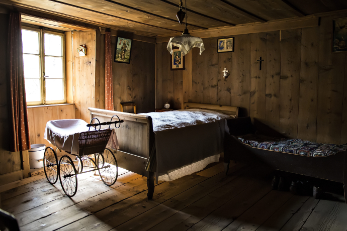 Zimmer in der Casa Tomé in Poschiavo (Foto: © kmu-fotografie.ch / 2012 Graubünden Ferien / Gian Giovanoli) Zimmer in der Casa Tomé in Poschiavo