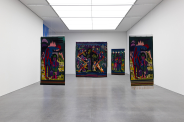 Diverse Bildteppiche von Lise Gujer nach Entwürfen von Ernst Ludwig Kirchner